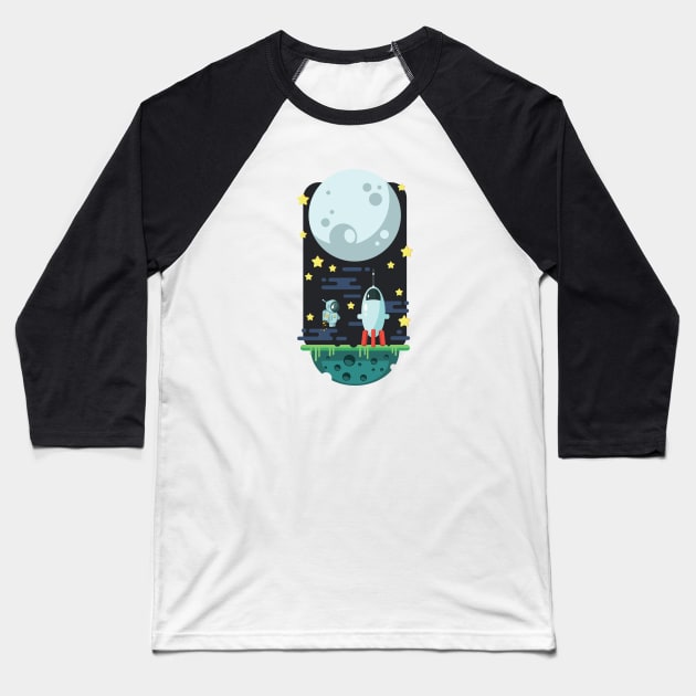 universe Baseball T-Shirt by BlackOwl